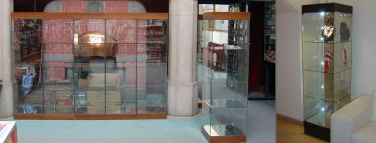 Celoskleněná vitrína 50 (175x50x50)